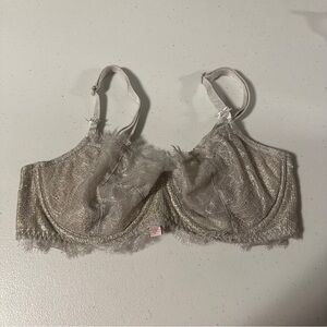 Victoria's Secret Silver Lace Bra